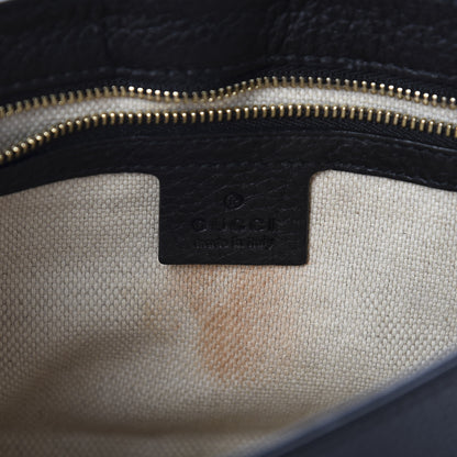 Gucci Pebbled Calfskin Medium Soho Flap Crossbody Black 8 of 10