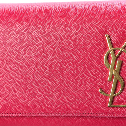 Saint Laurent Grain De Poudre Classic Monogram Cassandre Clutch Lipstick Fuchsia 6 of 9