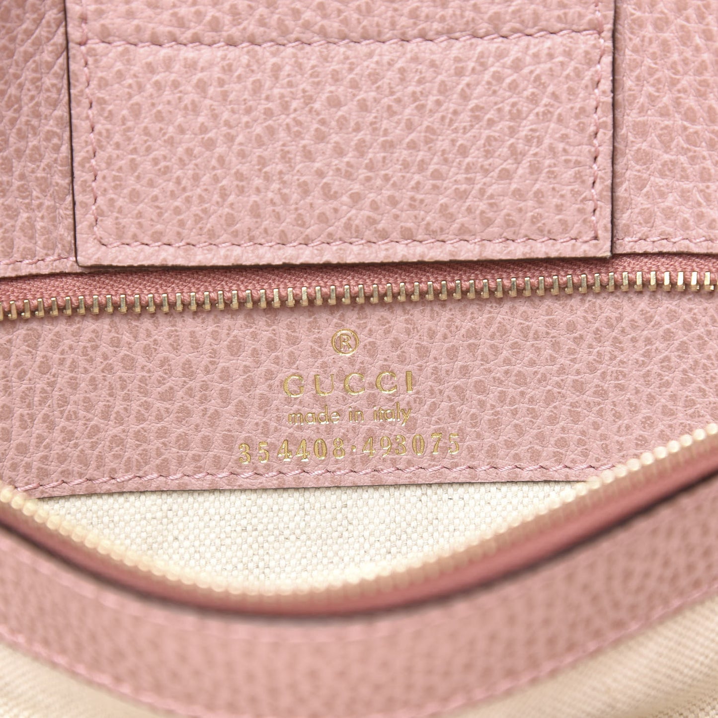 Dollar Calfskin Small Swing Tote Grey Field Soft Pink
