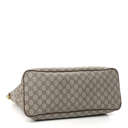 Gucci Soft GG Supreme Monogram Medium Crossbody Tote Beige Cuir 4 of 10