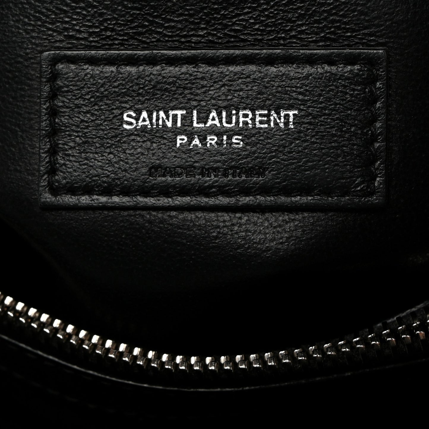 Calfskin Y Quilted Monogram Small Loulou Chain Satchel Black