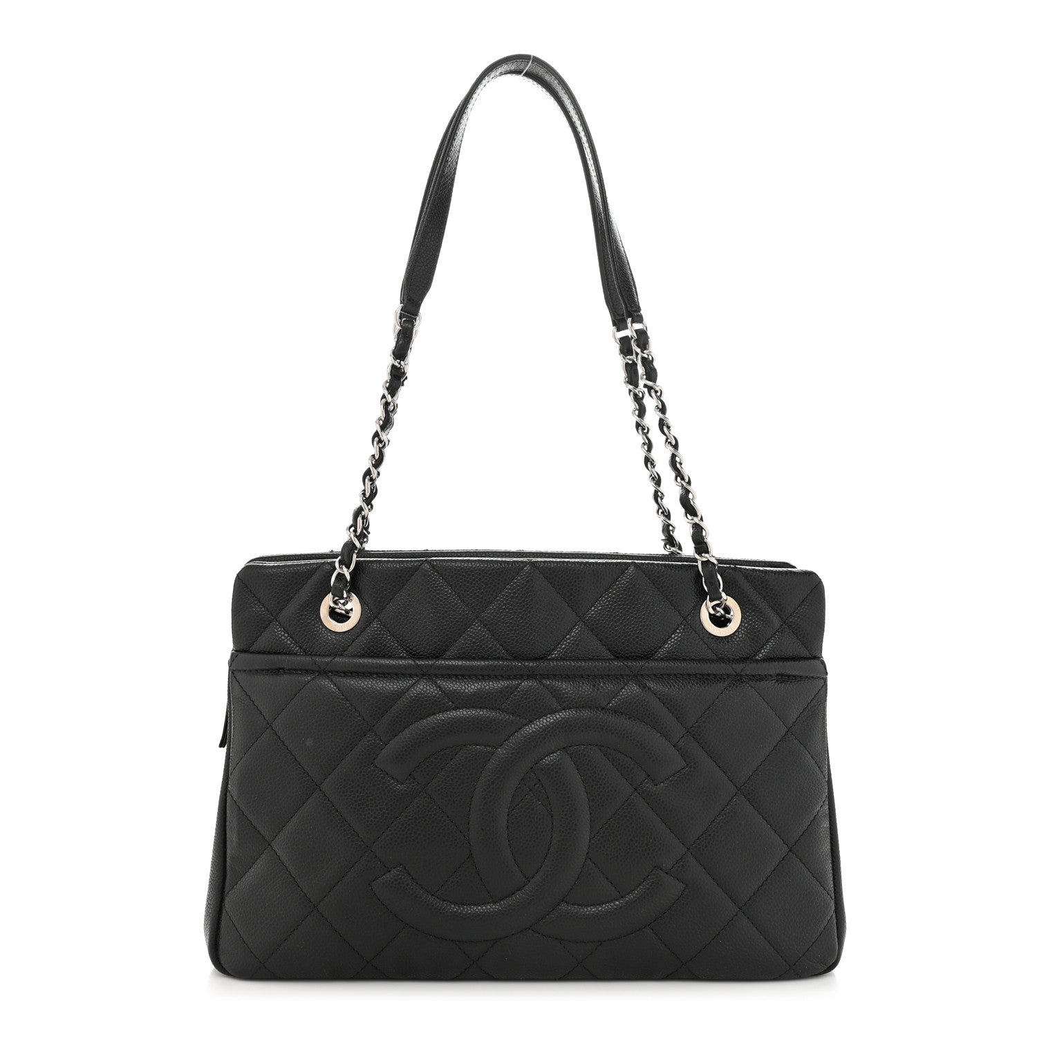 Chanel Caviar Quilted Timeless CC Soft Tote Black 1 of 11