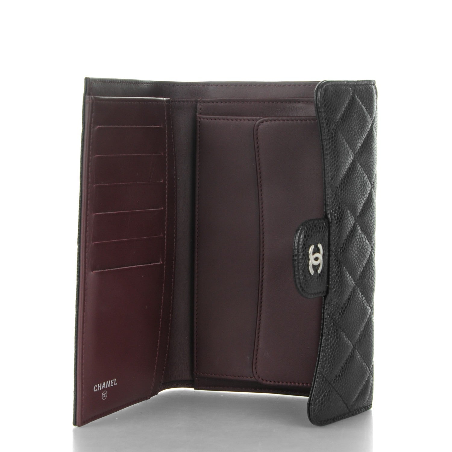 Chanel Caviar Quilted Large Flap Wallet Black 5 of 8