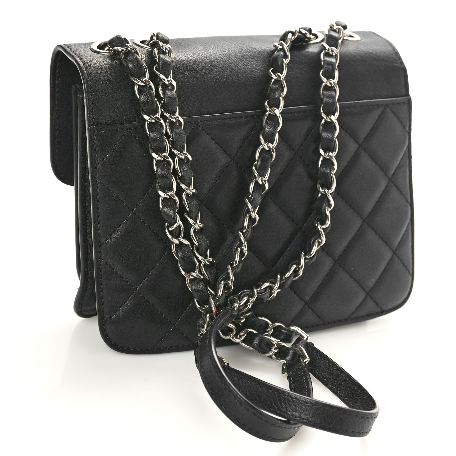 Chanel Goatskin Quilted Small CC Box Flap Black 3 of 12