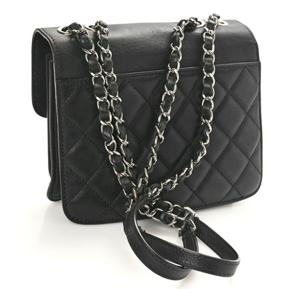 Chanel Goatskin Quilted Small CC Box Flap Black 3 of 12