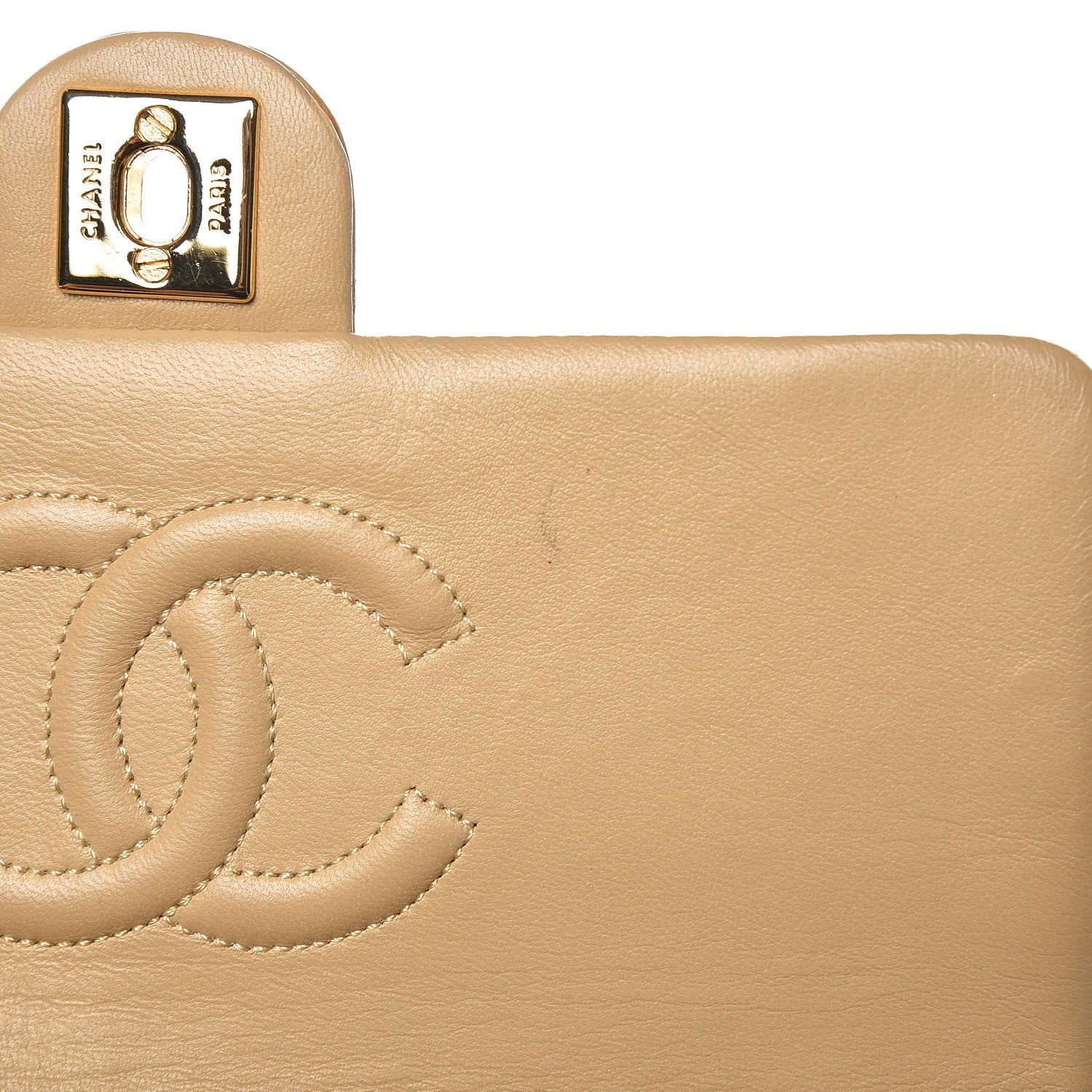 Chanel Lambskin Quilted Small Flap Beige 10 of 15