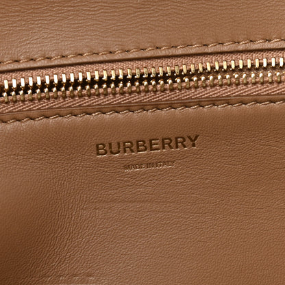Burberry Smooth Calfskin Monogram Medium TB Bag Chalk White Camel 6 of 10