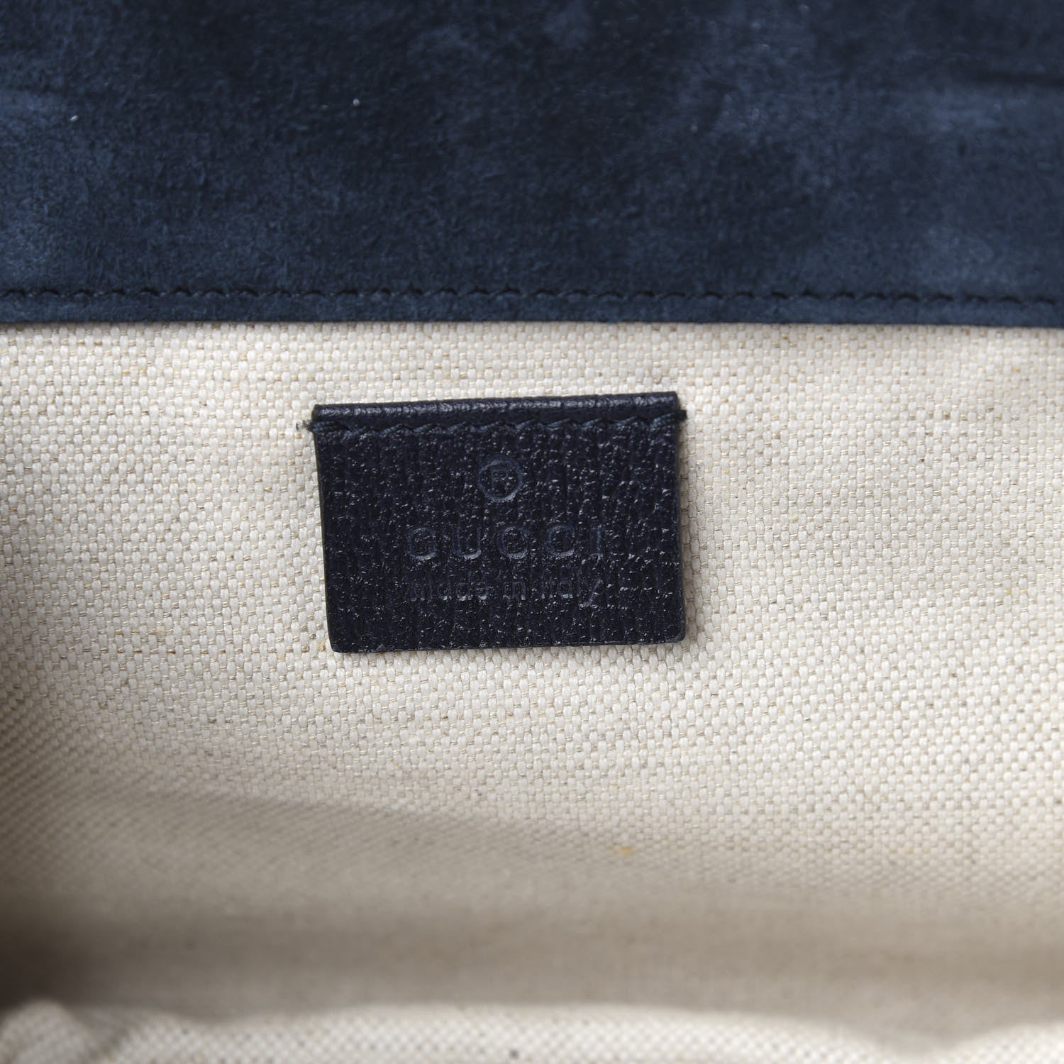 Gucci Suede Web Small Neo Vintage Double Flap Messenger Bag Blue 6 of 10