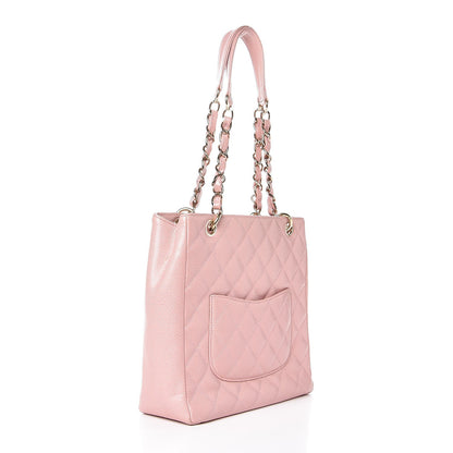 Chanel Caviar Petit Shopping Tote PST Pink 3 of 11