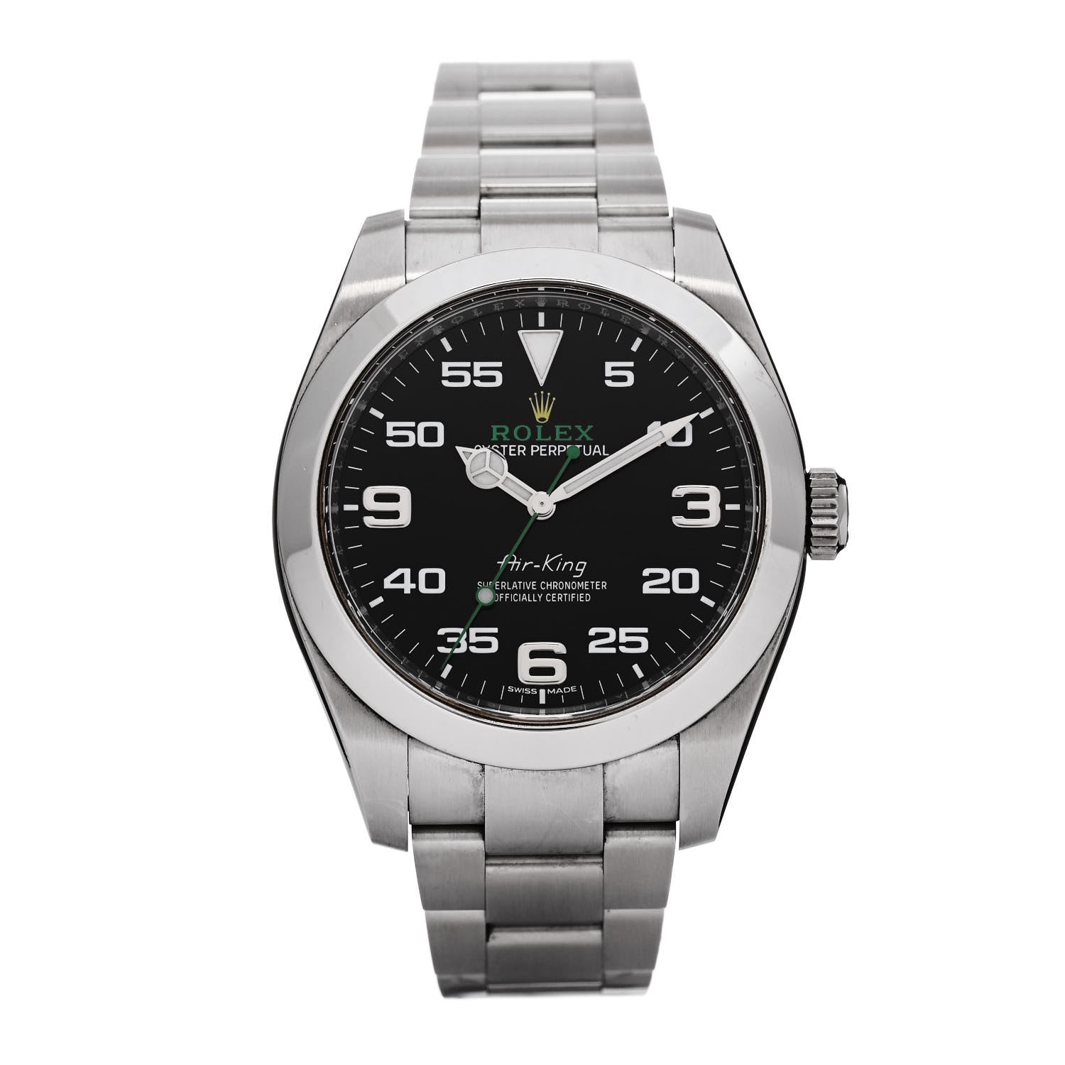 Rolex Stainless Steel 40mm Air-King Oyster Perpetual Watch Black 116900 1 of 5