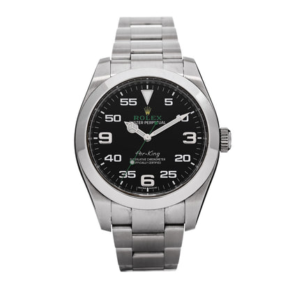 Rolex Stainless Steel 40mm Air-King Oyster Perpetual Watch Black 116900 1 of 5