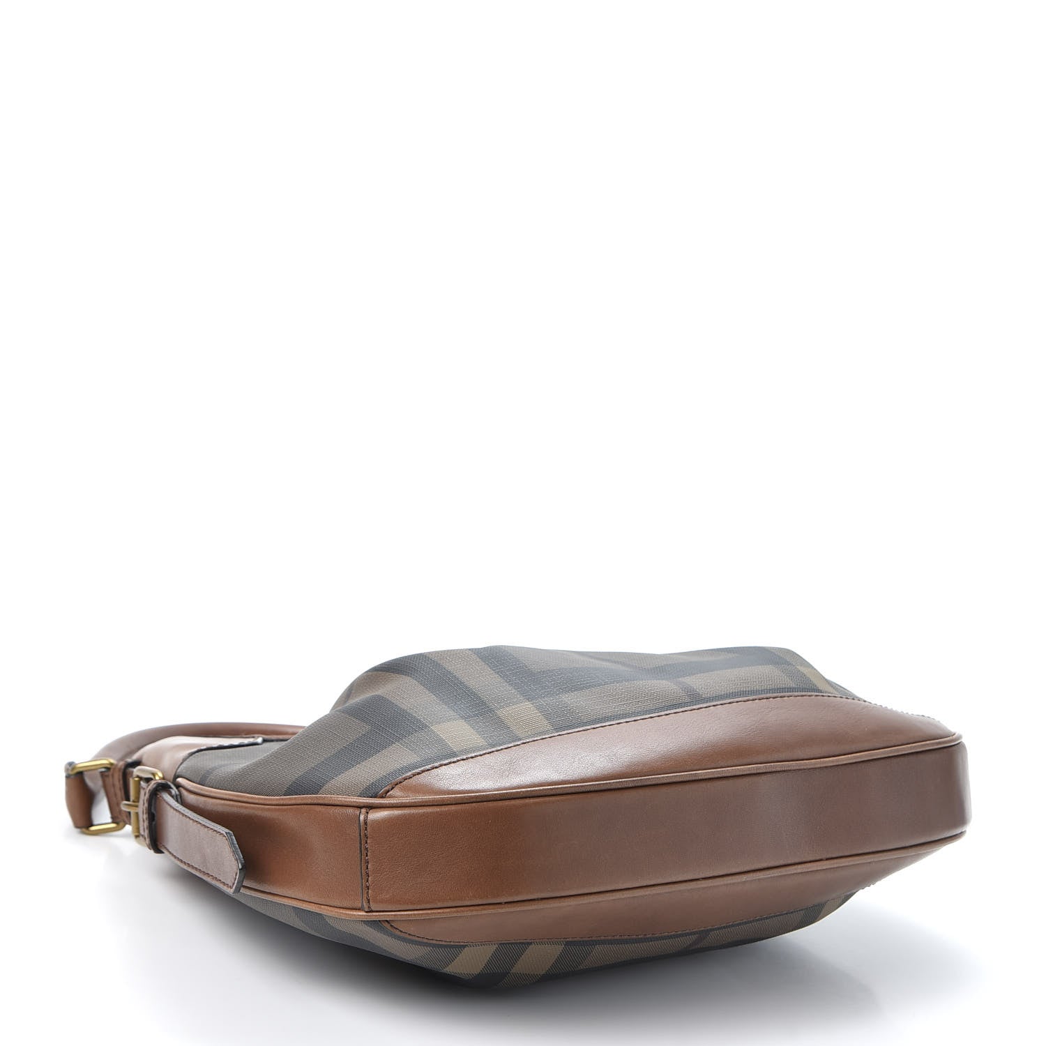 Burberry Smoked Check Brooklyn Hobo Tan 3 of 9