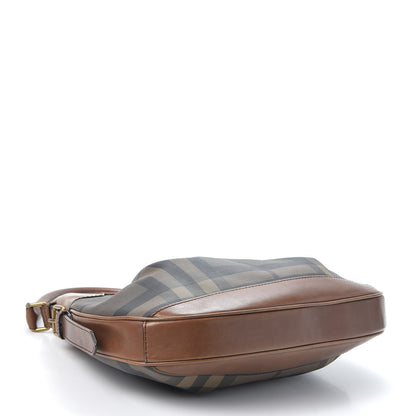 Burberry Smoked Check Brooklyn Hobo Tan 3 of 9
