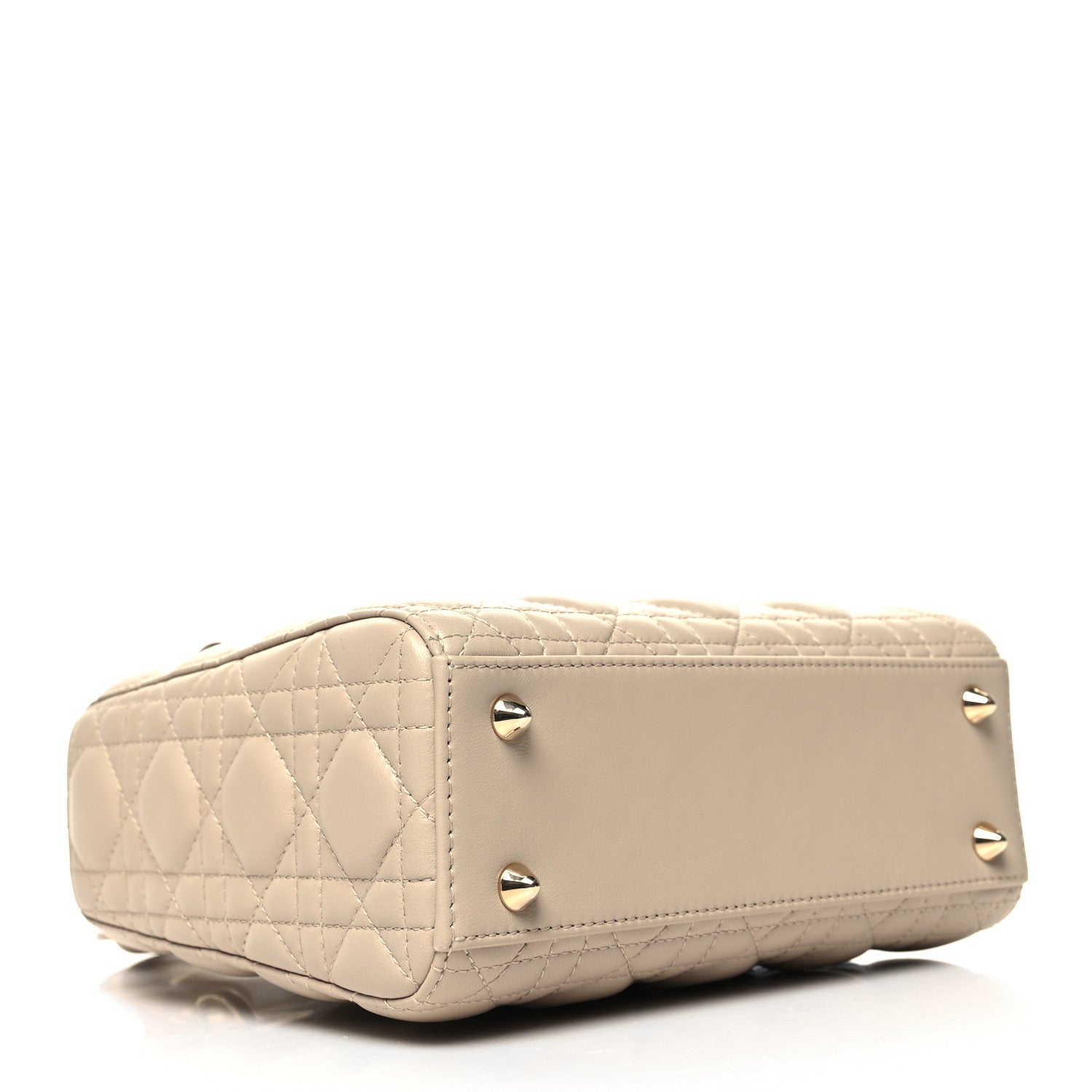 Christian Dior Lambskin Cannage Small My ABCDior Lady Dior Beige 4 of 11