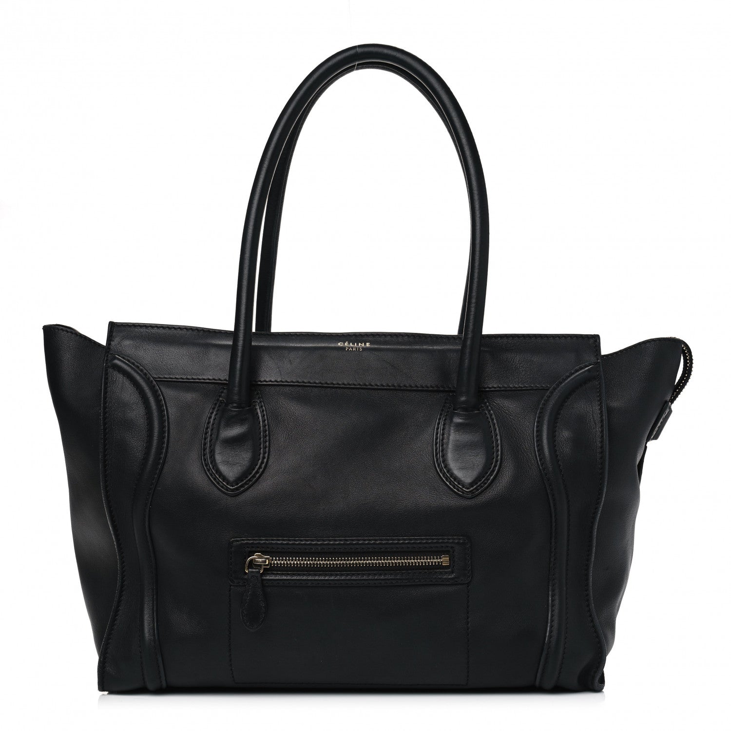 Celine Smooth Calfskin Mini Luggage Black 1 of 14