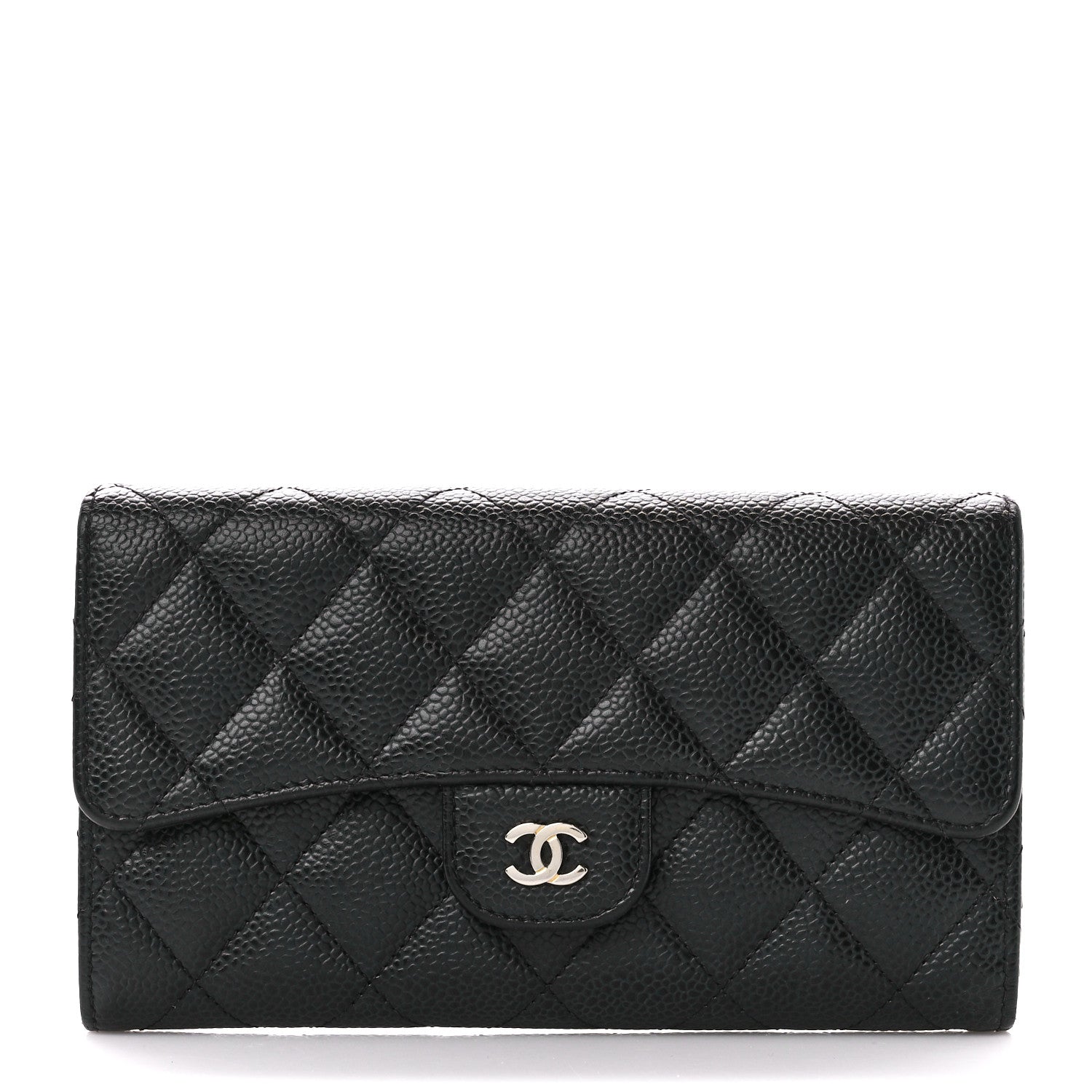 Chanel Caviar Quilted Large Flap Wallet Black 1 of 17