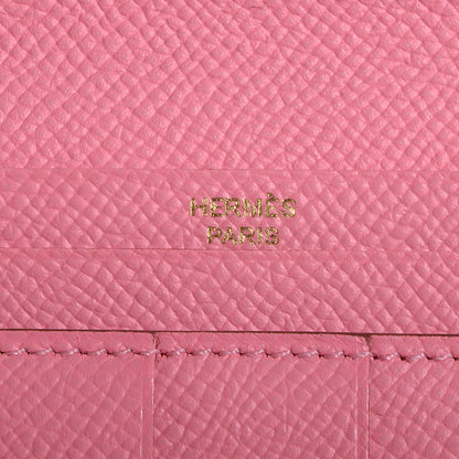Hermes Epsom Bearn Gusset Wallet Rose Confetti 6 of 8