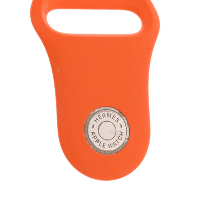 Hermes Silicone 40mm Apple Sports Watch Single Tour Band Orange 3 of 6