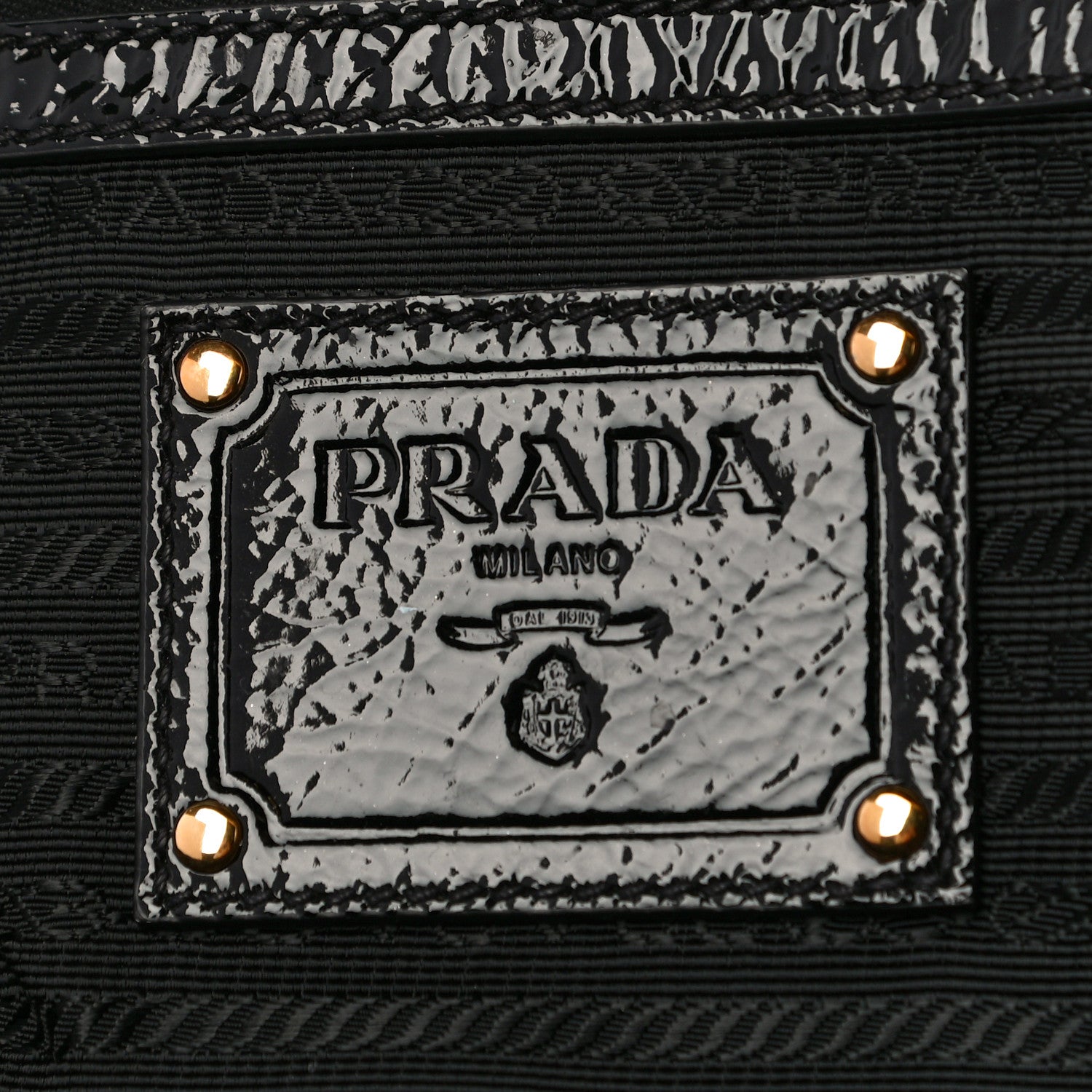Prada Tessuto Nylon Pietre Jeweled Tote Black 5 of 9