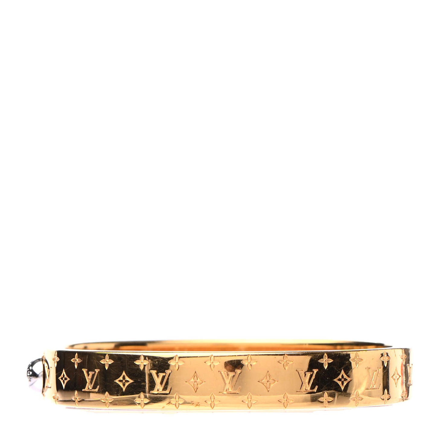 Brass Monogram Nanogram Cuff S Gold