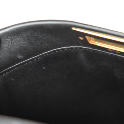 Fendi Vitello Morgan Shiny Nappa Medium Peekaboo Iconic Satchel Black 15 of 15