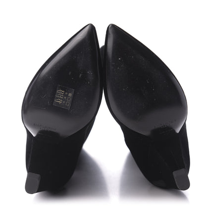 Saint Laurent Velvet Niki 105 Thigh High Boots 39 Black 5 of 6