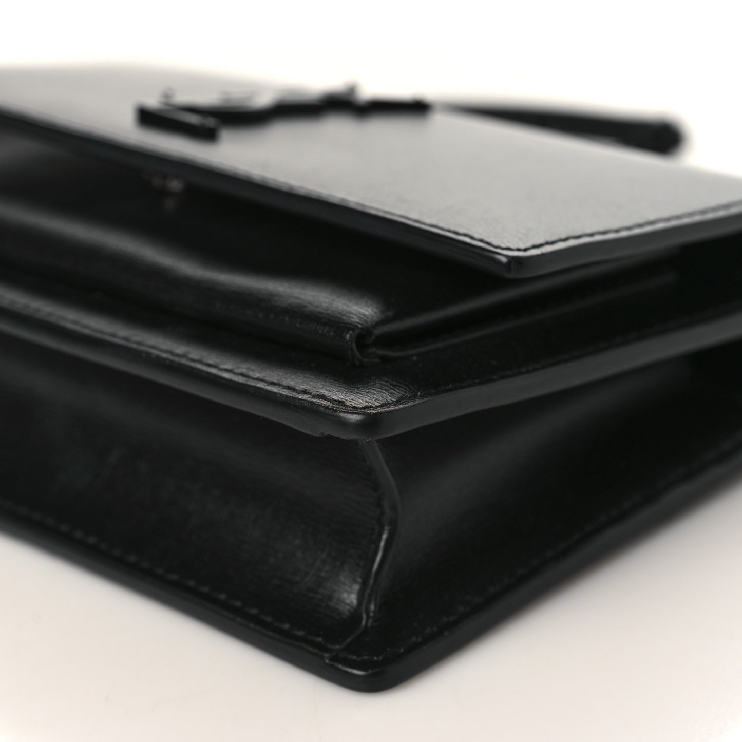 Calfskin Monogram Sunset Chain Wallet Black