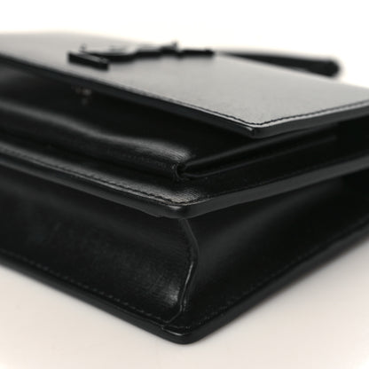 Saint Laurent Calfskin Monogram Sunset Chain Wallet Black 8 of 9