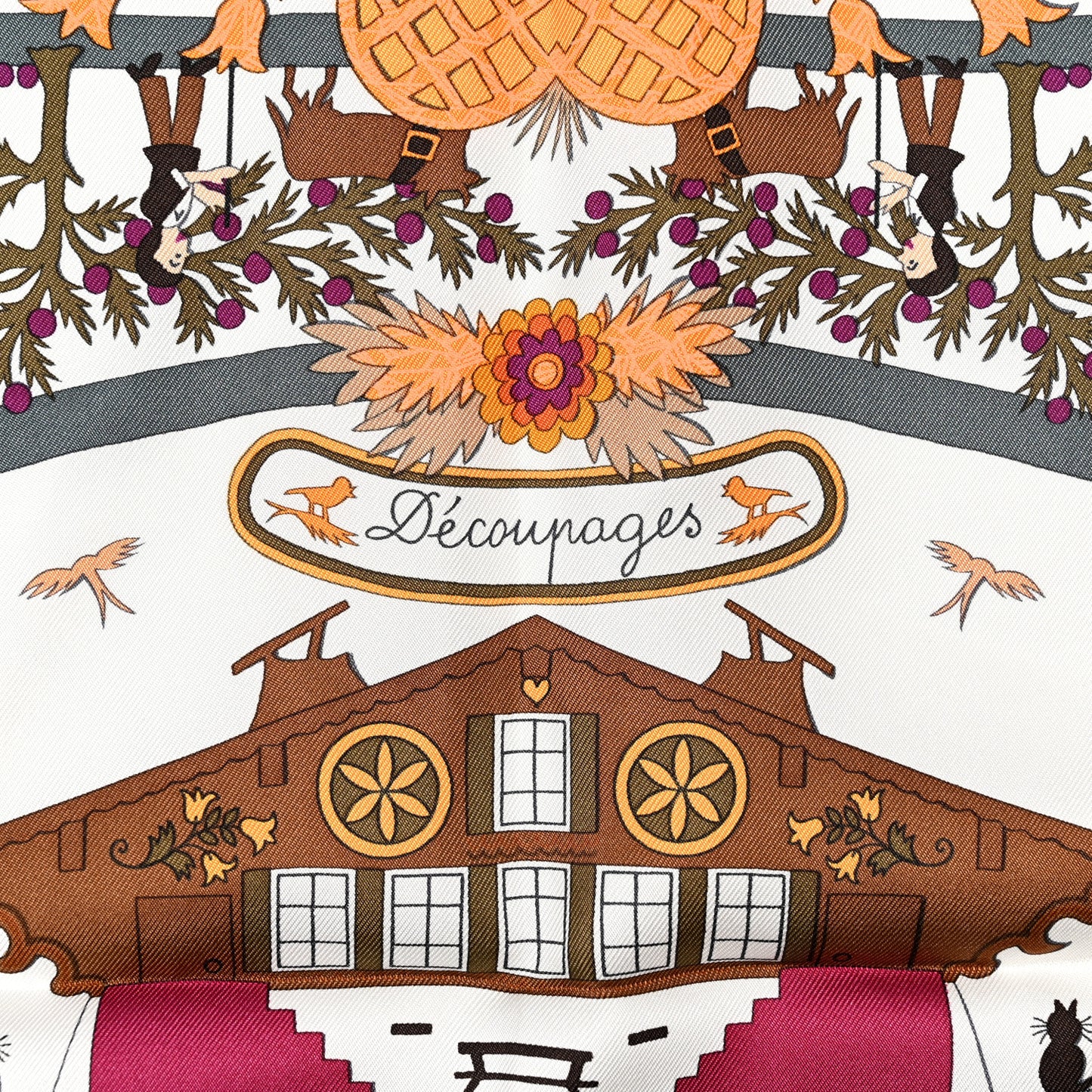 Silk Decoupages Scarf 90