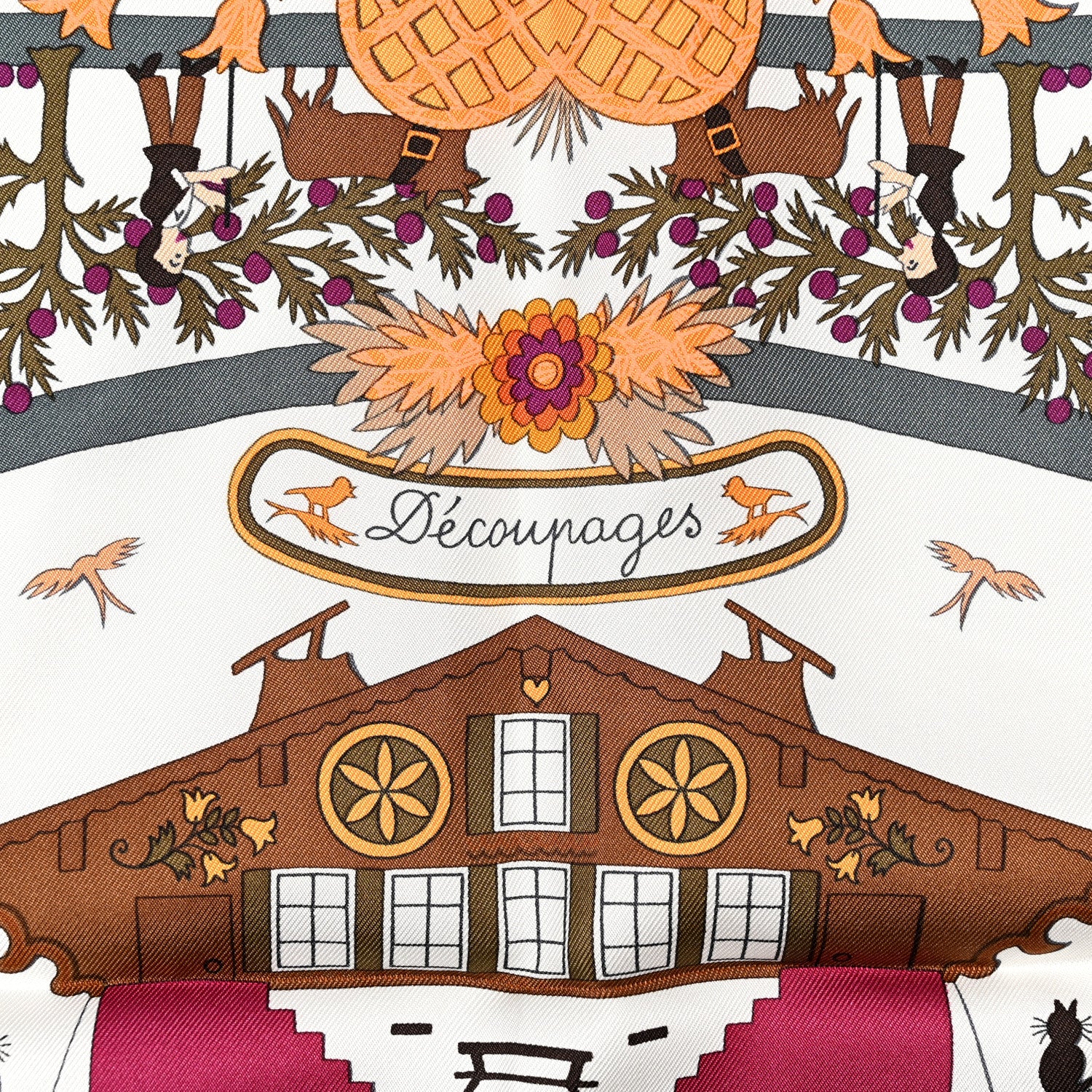 Hermes Silk Decoupages Scarf 90 3 of 5