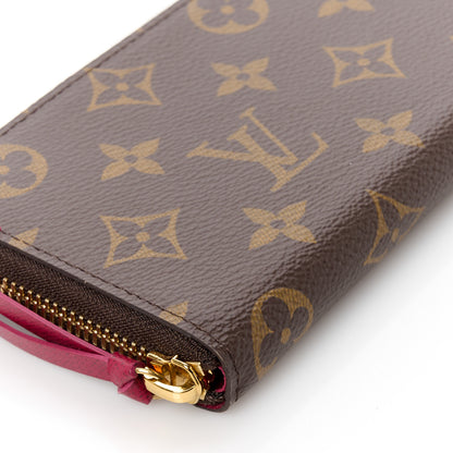 Louis Vuitton Monogram Clemence Wallet Fuchsia 8 of 10