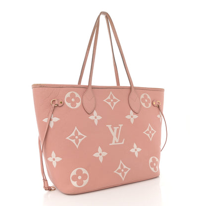 Louis Vuitton Empreinte Monogram Giant Neverfull MM Trianon Pink Cream 4 of 17