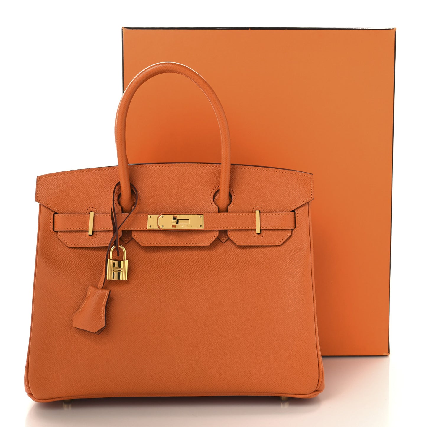 Epsom Birkin 30 Orange