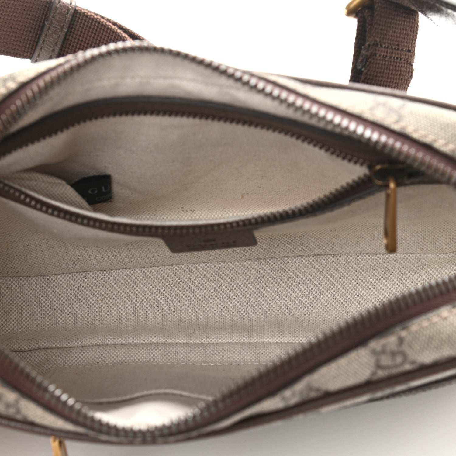 Gucci Soft GG Supreme Monogram Medium Ophidia Belt Bag Dark Brown 5 of 11