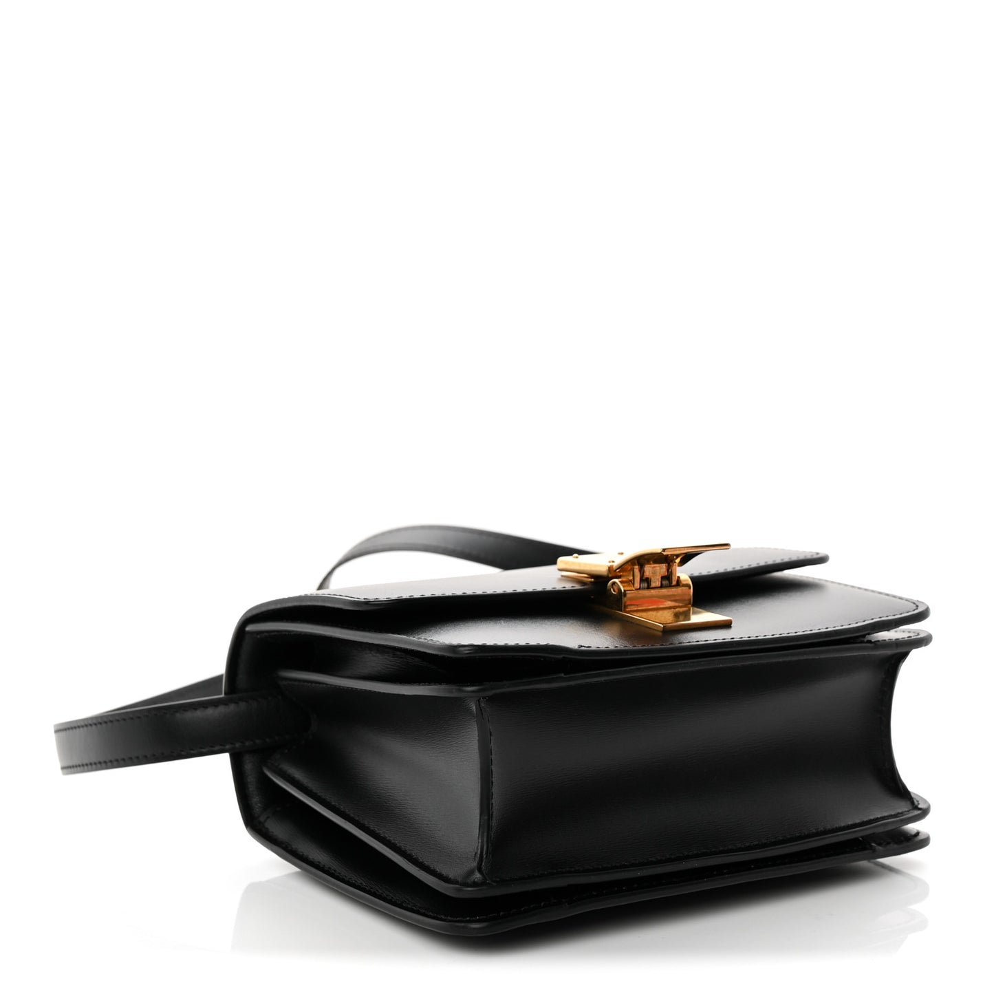 Box Calfskin Small Classic Box Flap Bag Black