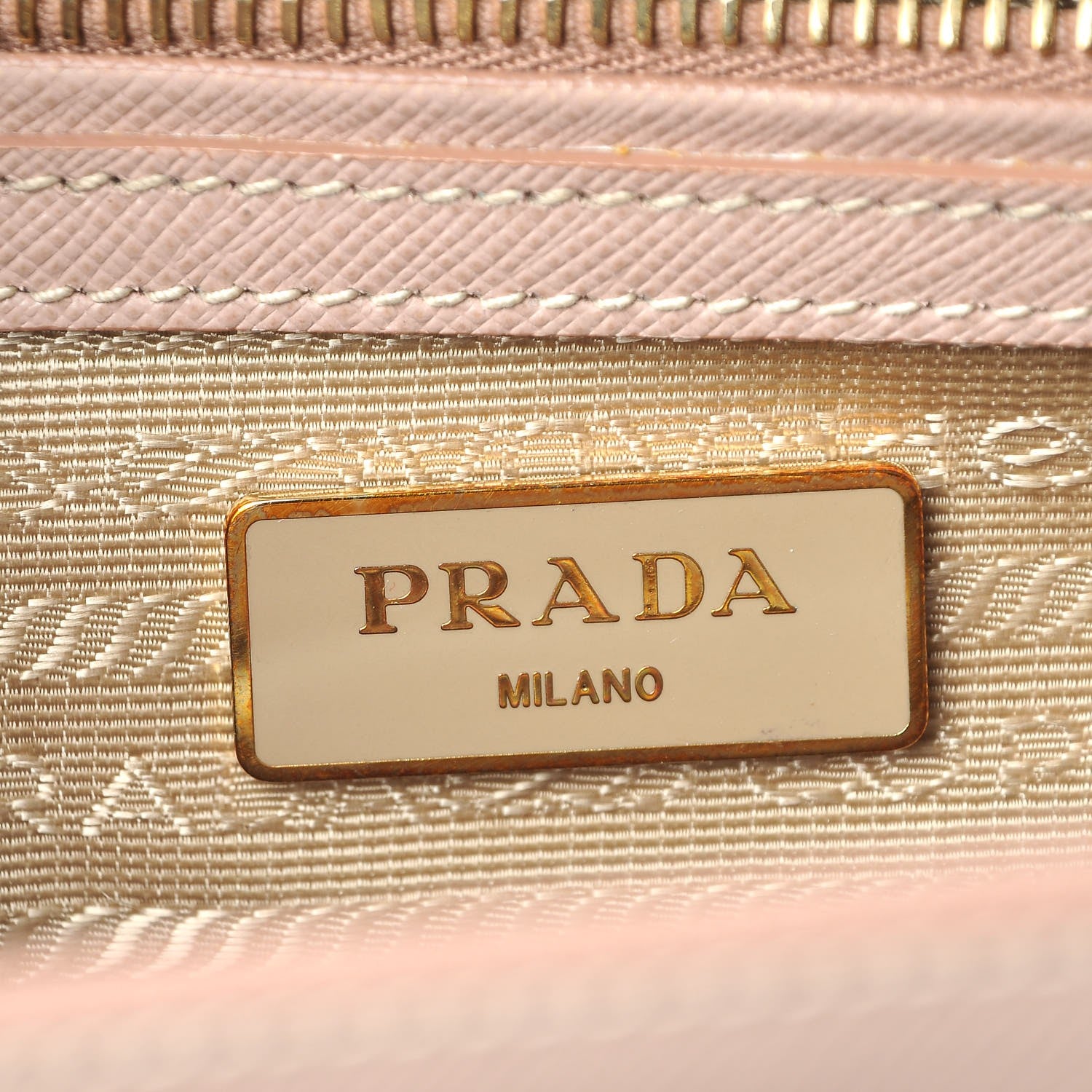 Prada Saffiano Small Galleria Double Zip Tote Cammeo 6 of 15
