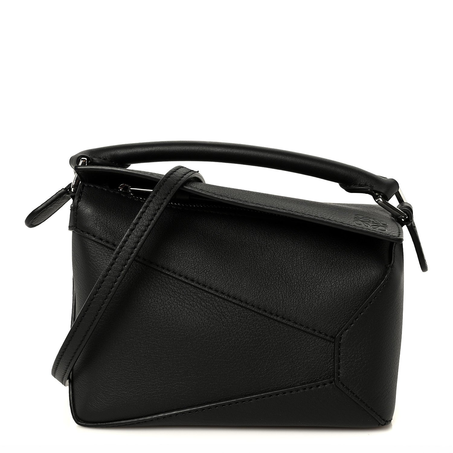Loewe Calfskin Mini Puzzle Edge Bag Black 1 of 11