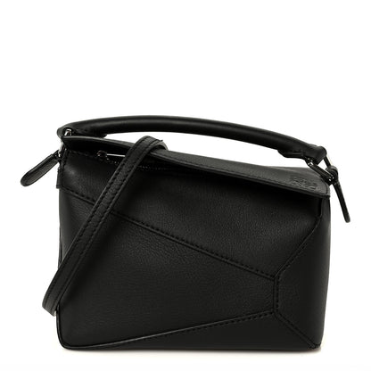 Loewe Calfskin Mini Puzzle Edge Bag Black 1 of 11