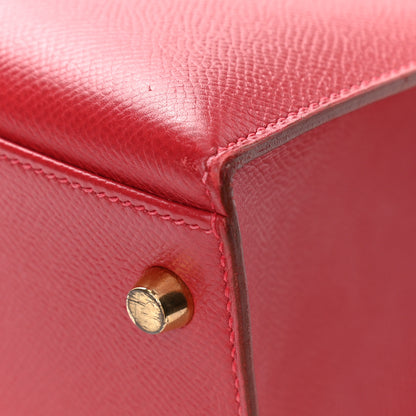 Hermes Epsom Kelly Sellier 32 Rouge Casaque 14 of 23