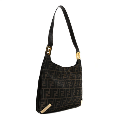 Fendi Zucca Vitello Shoulder Bag Tobacco 3 of 10