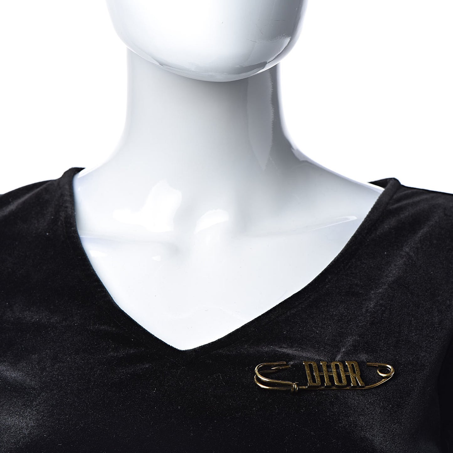 Logo Brooch Gold