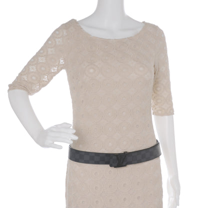 Louis Vuitton Damier Graphite LV Initiales Belt 100 40 2 of 7