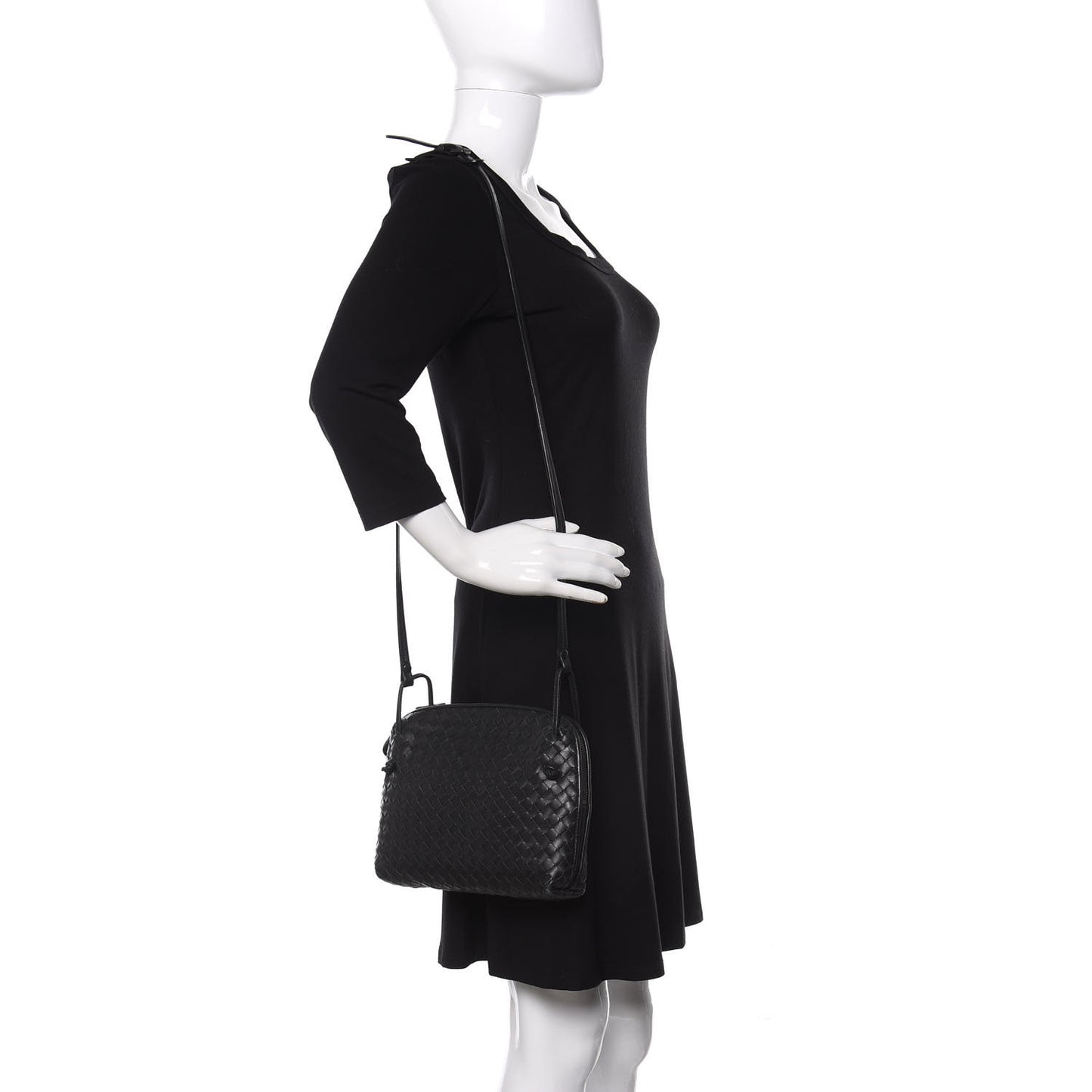 Nappa Intrecciato Nodini Bag Black