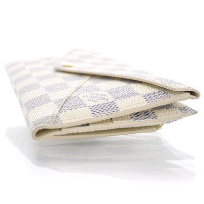 Louis Vuitton Damier Azur Long Origami Wallet 4 of 8