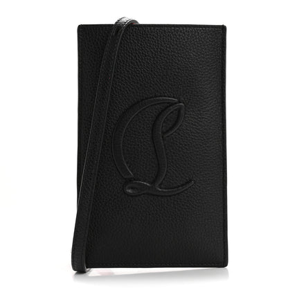Christian Louboutin Calfskin By My Side Crossbody Phone Case Black 1 of 10