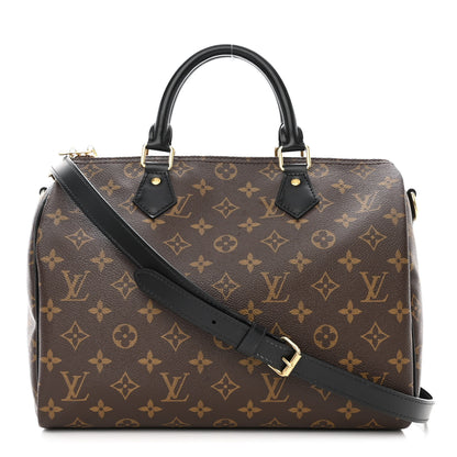Louis Vuitton Monogram My World Tour Speedy Bandouliere 30 Black 1 of 12