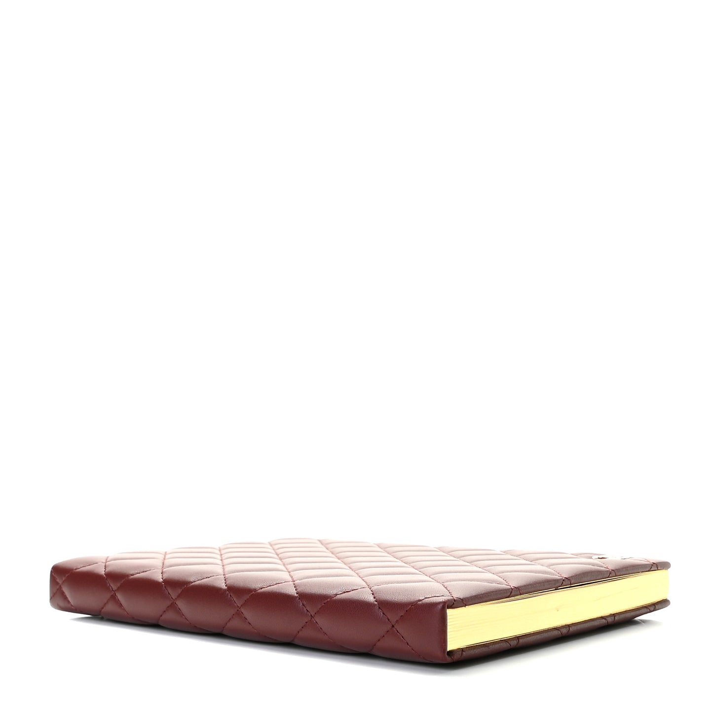 Lambskin Quilted Notebook Burgundy