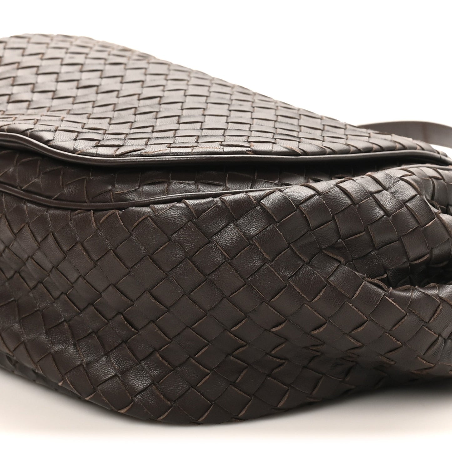 Nappa Intrecciato Messenger Bag Ebano