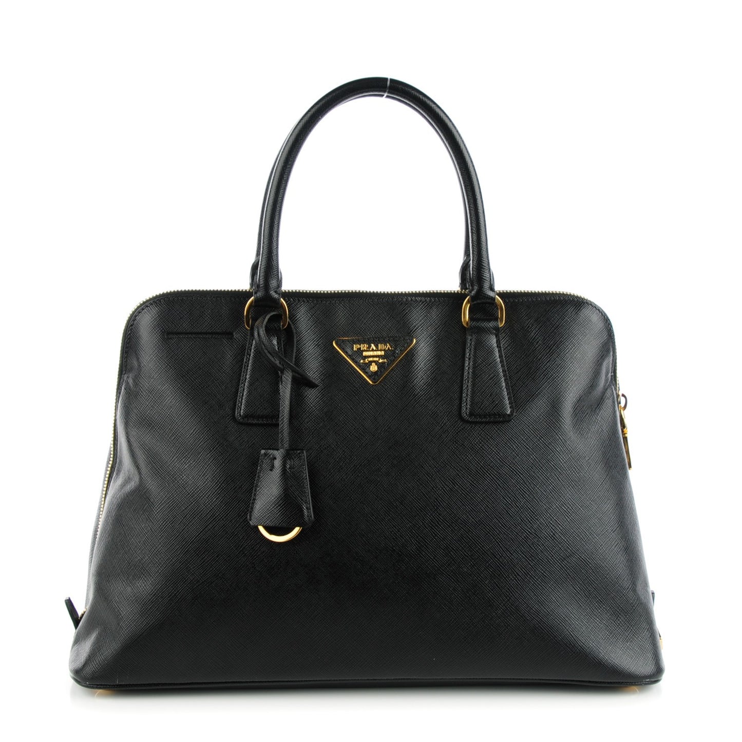 Saffiano Lux Medium Promenade Tote Black