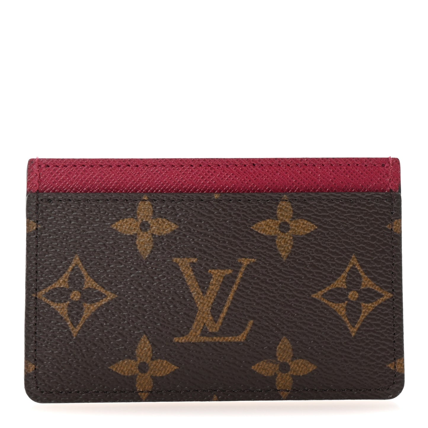 Monogram Card Holder Fuchsia